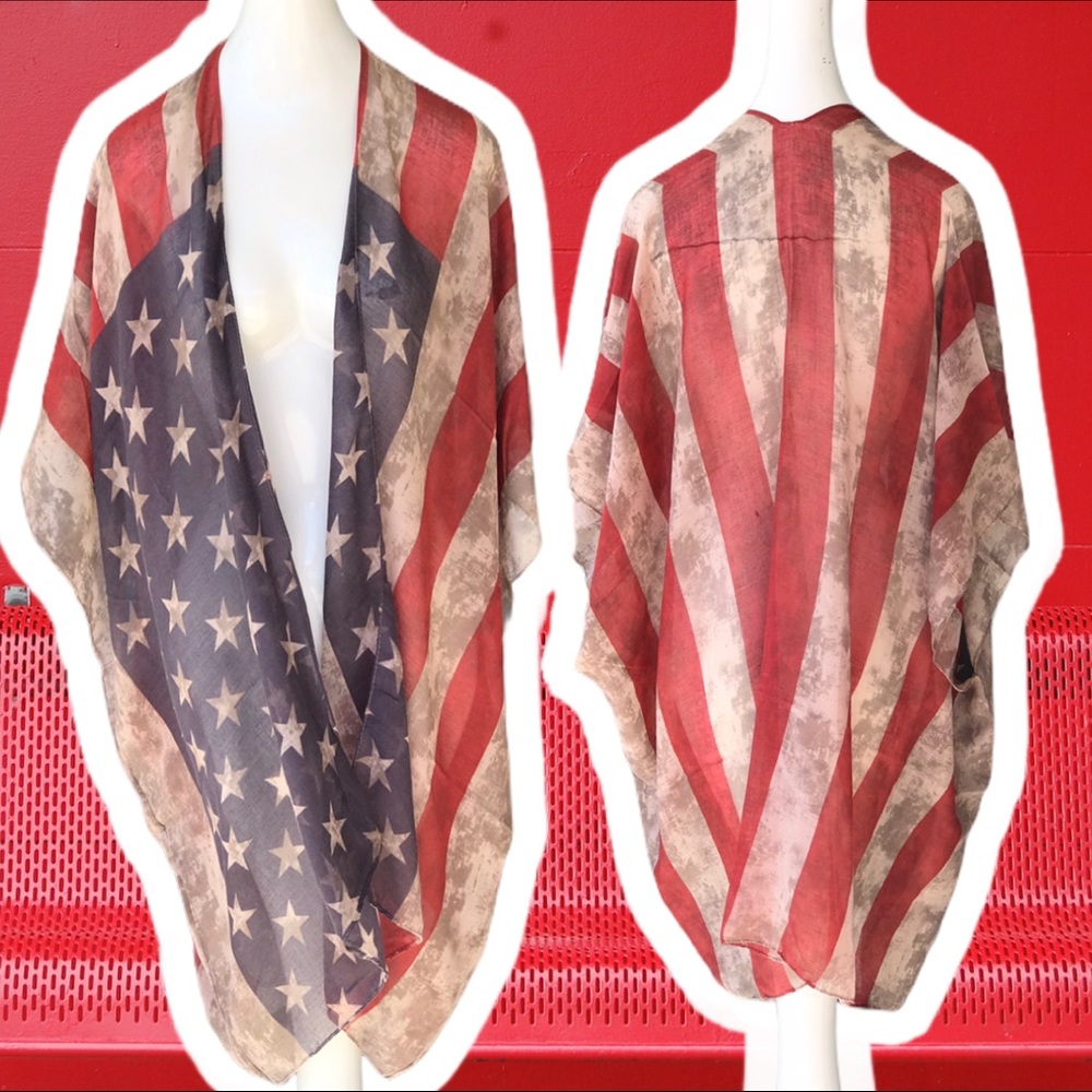 American Patriot Stars & Stripes Sleeveless Cover - Picture 4 of 12